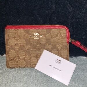 Small coach wristlet
